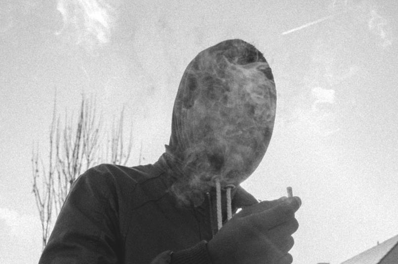 Silhouette fumée noir et blanc